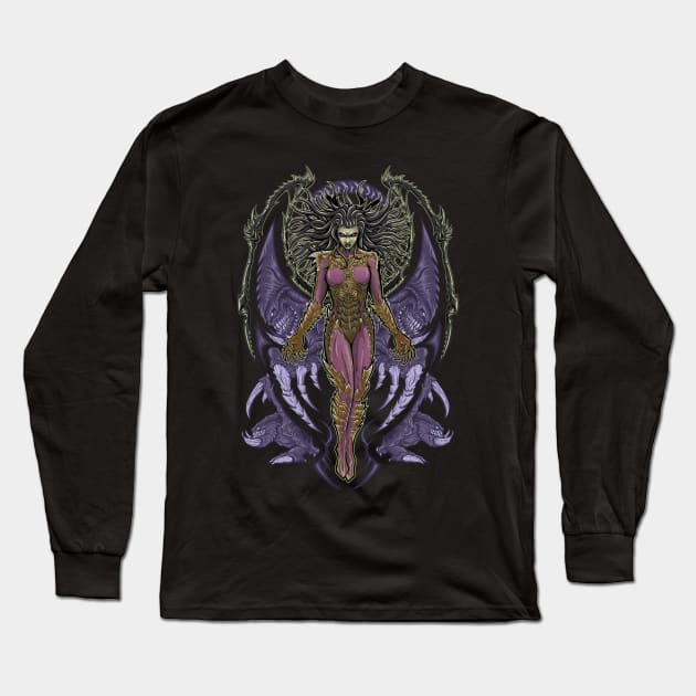 The Queen of Blades Long Sleeve T-Shirt by TrulyEpic